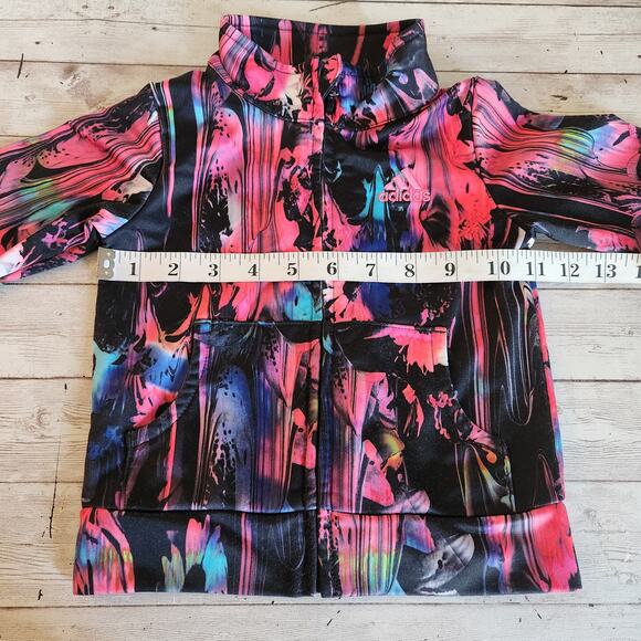 Adidas Girl's Full Zip Track Jacket Size 18 Months - Picture 7 of 8